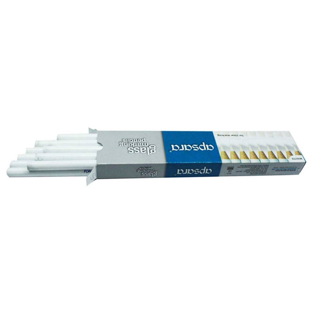 Apsara Glass Marking Pencils White
