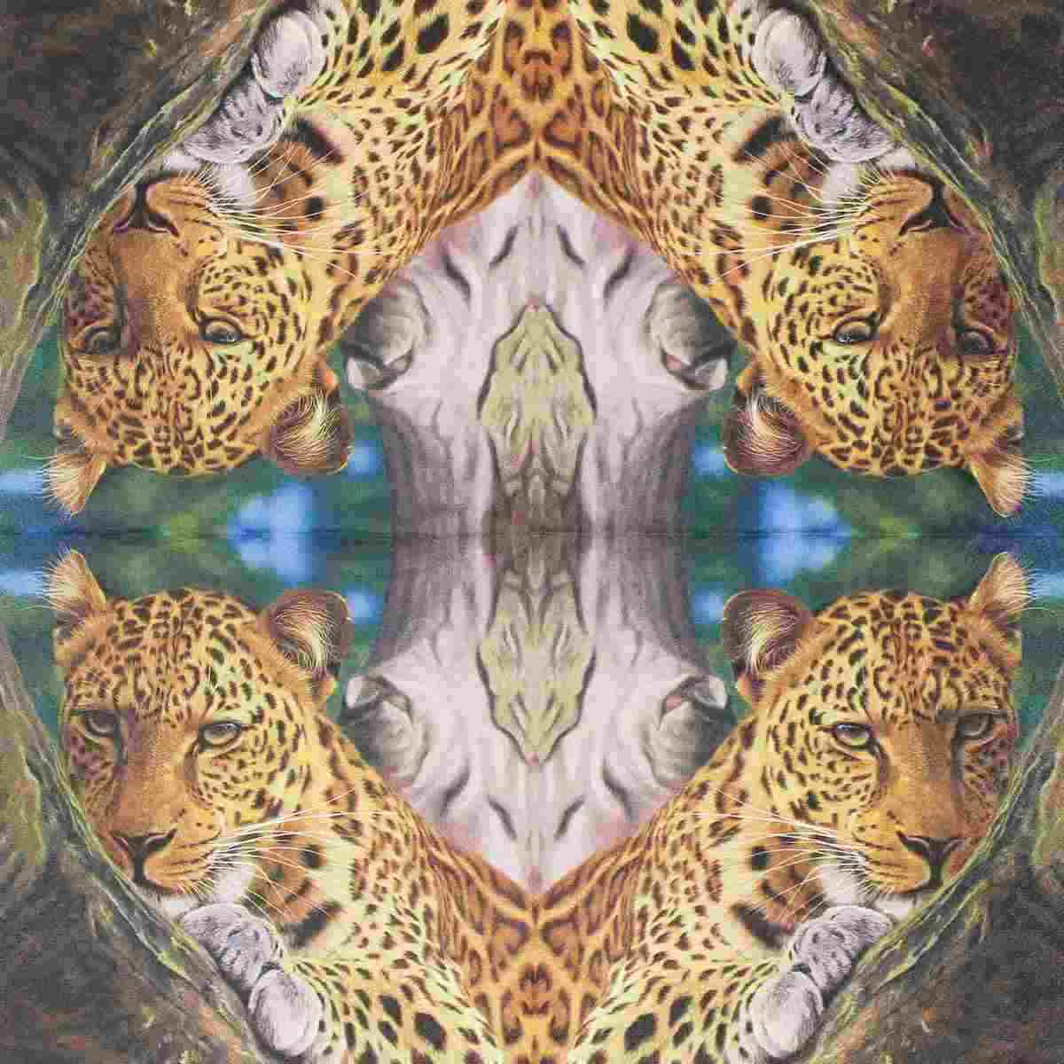 Buy Decoupage Tissue Paper Napkins 33 x 33 cm Leopard (Pack of 20)