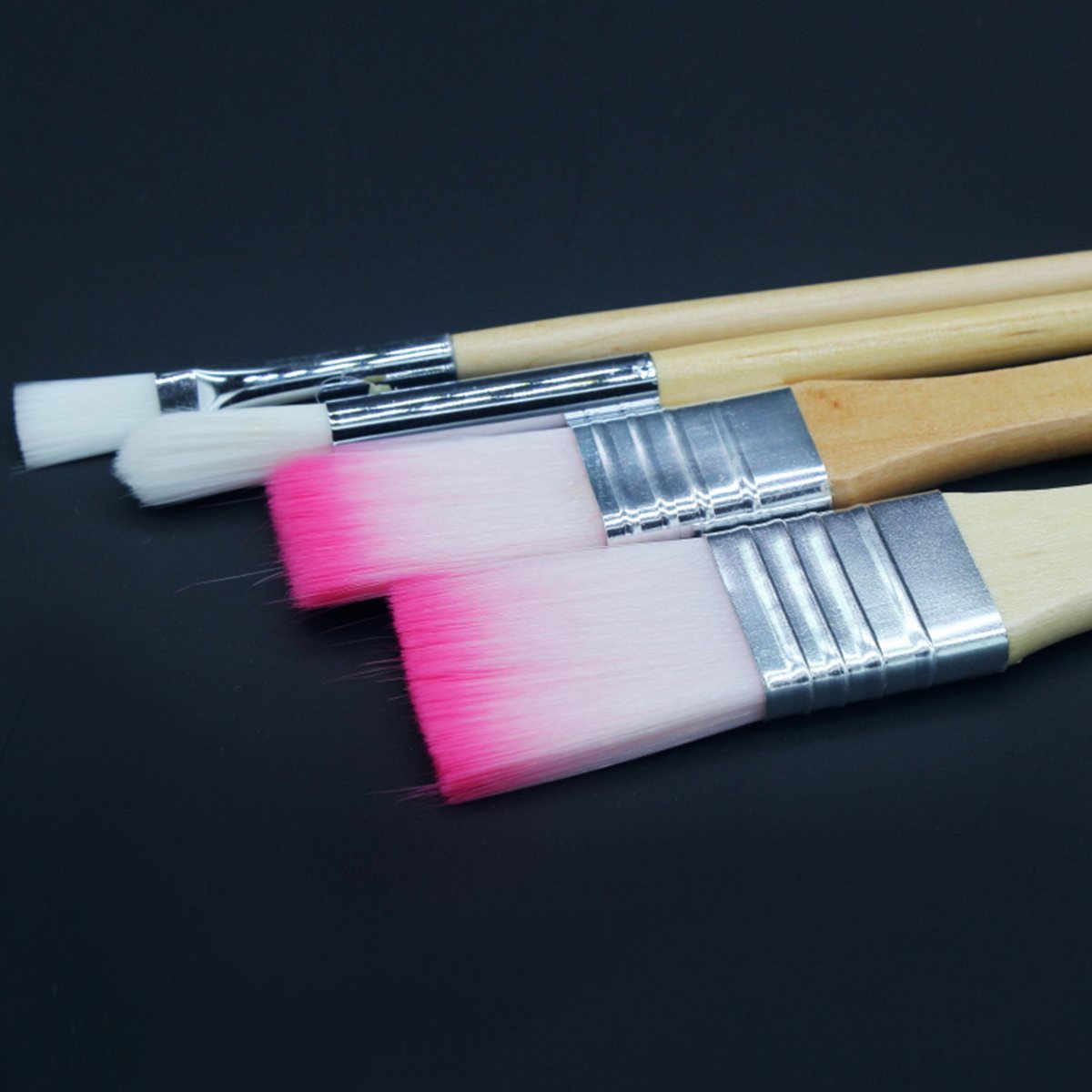 Pan Wen Bo Painting Brush Flat Set of 4 Paint Brushes Big