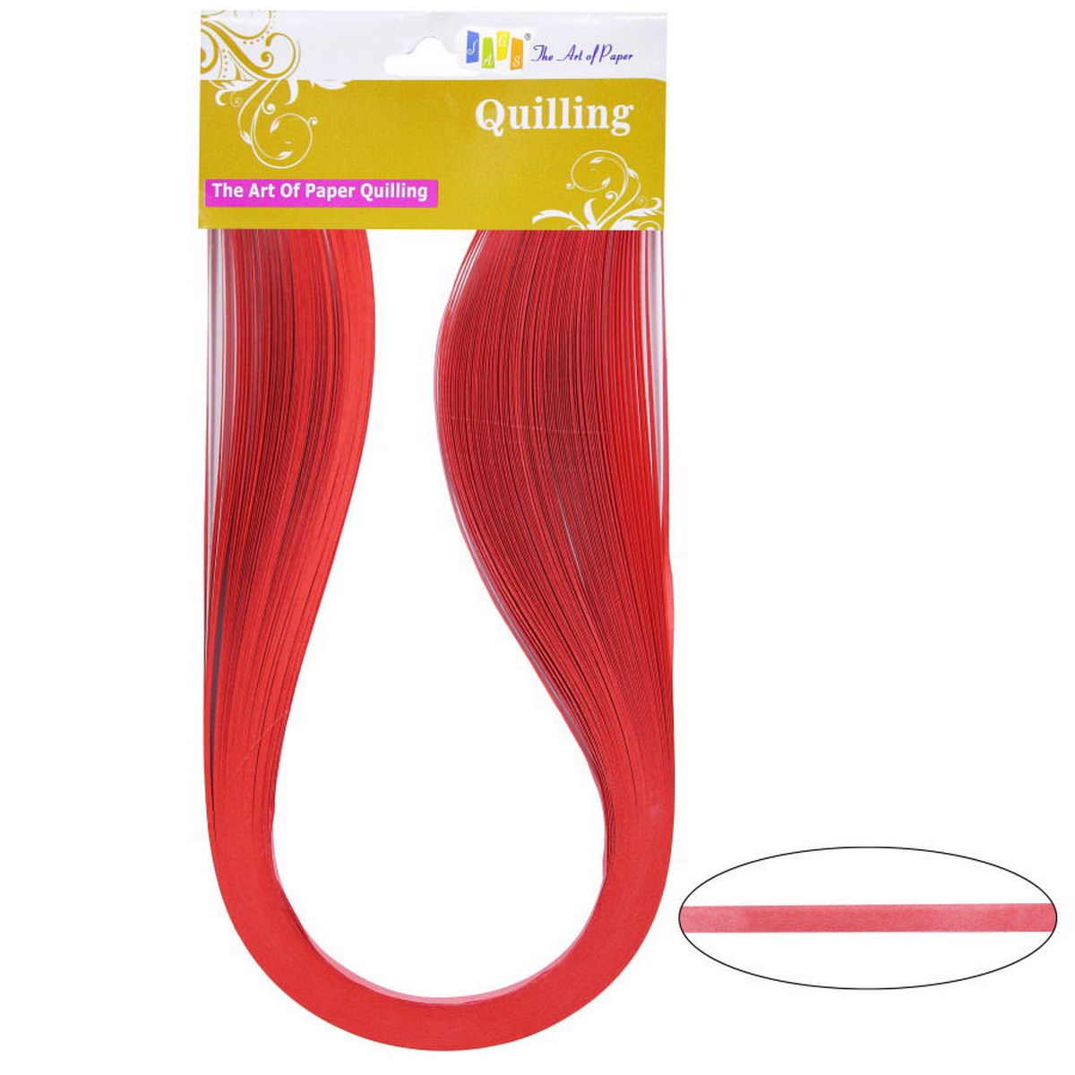 Quilling Paper Strips 100 Strips 5mm Width 44 cm Length Dark Peach