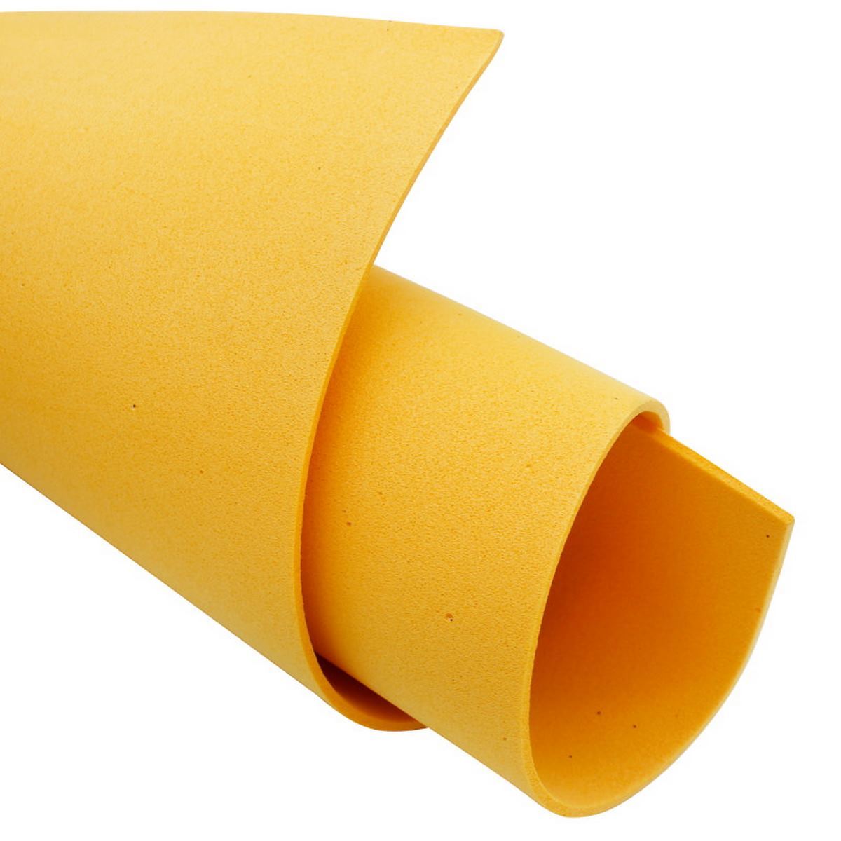 Foam Sheets A4 Size Without Sticker (Pack of 10) (2 mm Thick) (Orange)