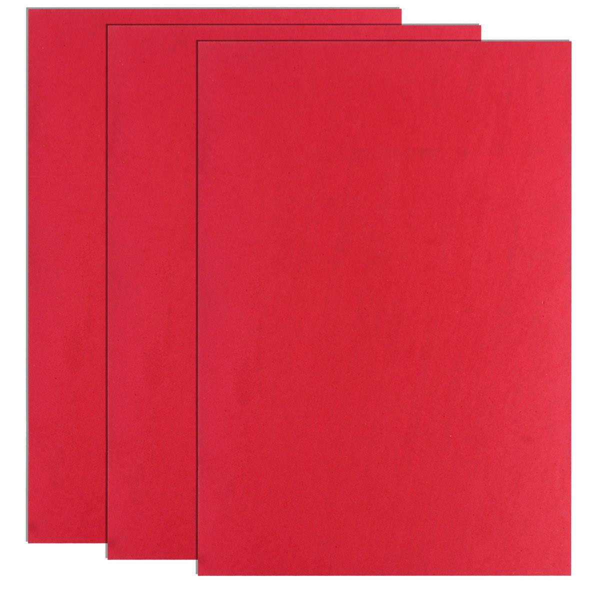 Foam Sheets A4 Size (5mm Thick) (Pack of 3) (Red)