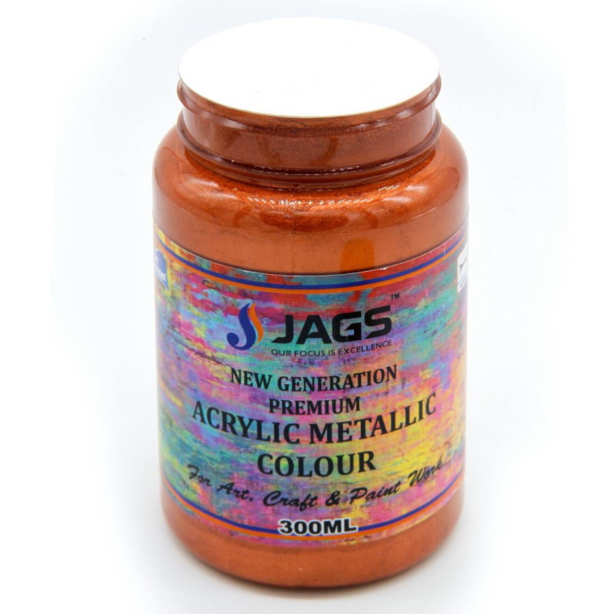 JAGS Premium Acrylic Metallic Paint (300ml) Copper
