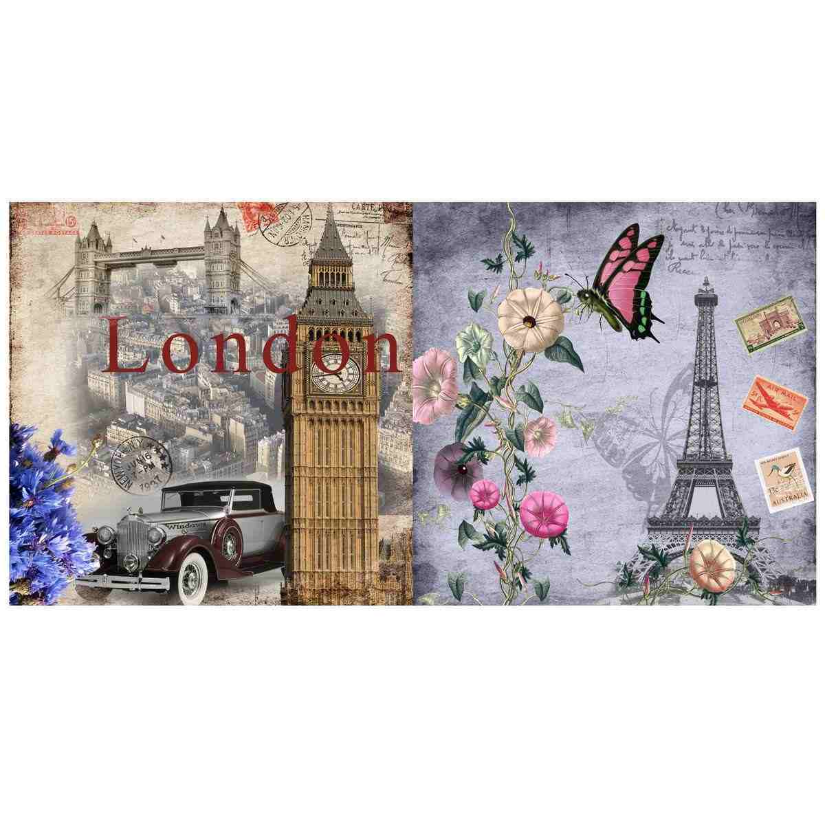 Buy Bright Decor Decoupage Paper (80 Gsm) (12x12 Inch) (Pack of 12