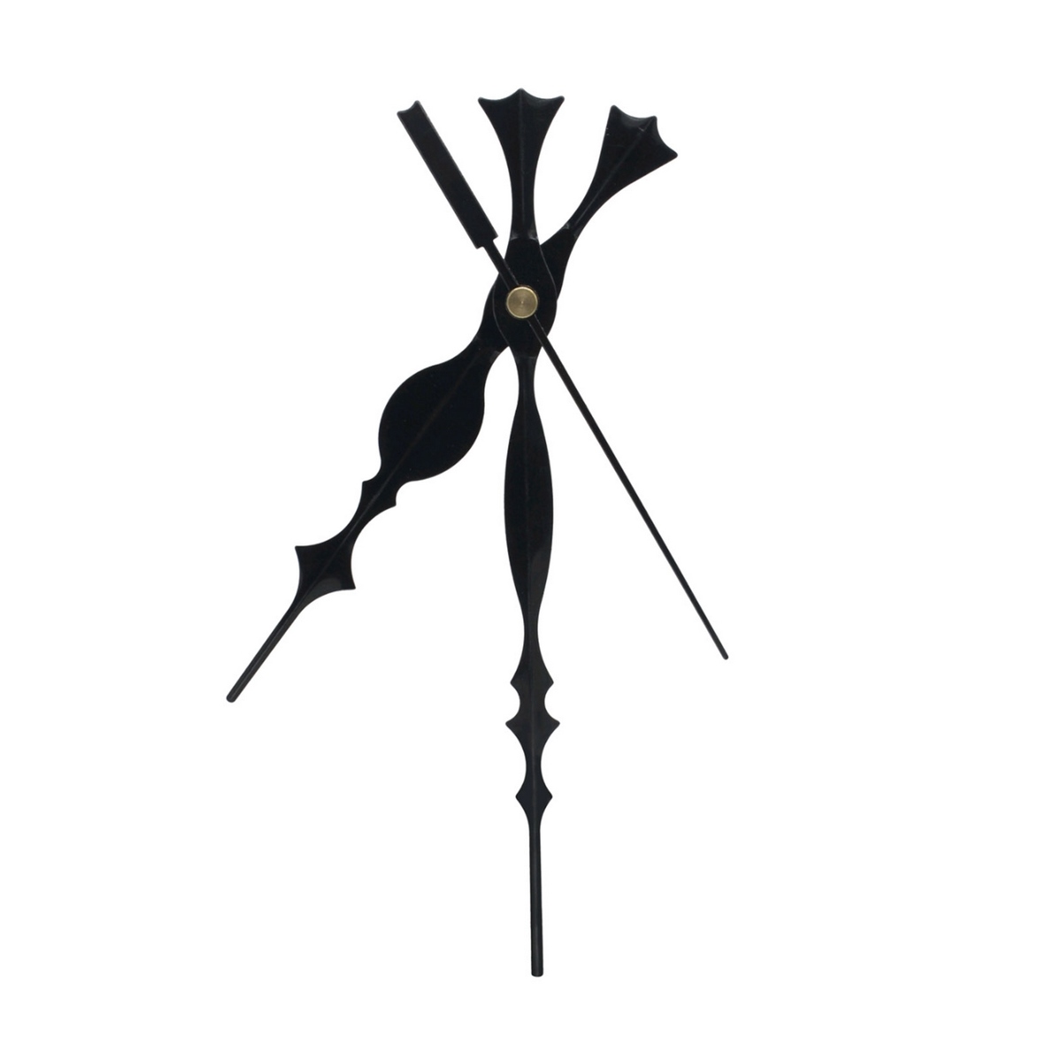 JAGS Clock Hands Set (16x12 cm) Black DIY Clock Making Accessories