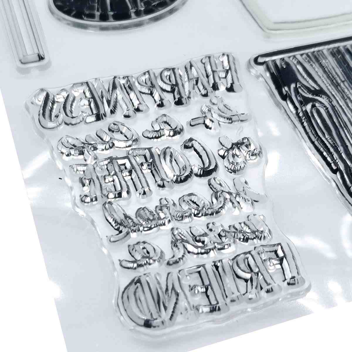Clear Rubber Stamp For Art and Craft & Projects (Size 14X14 Cm)
