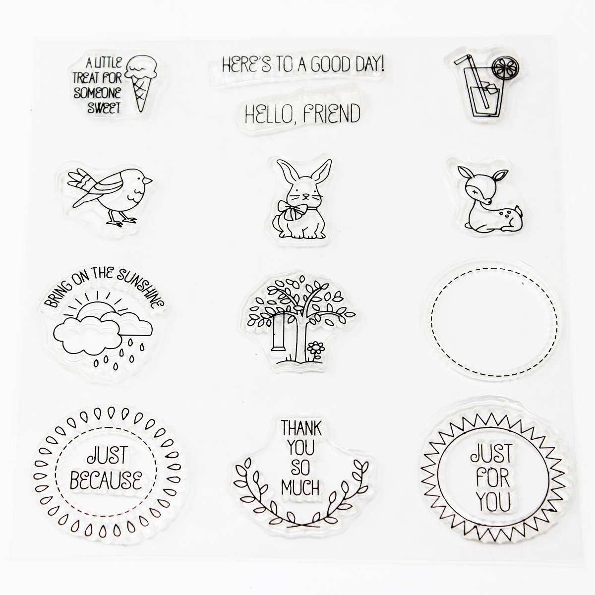 Clear Rubber Stamp (14x14 cm)