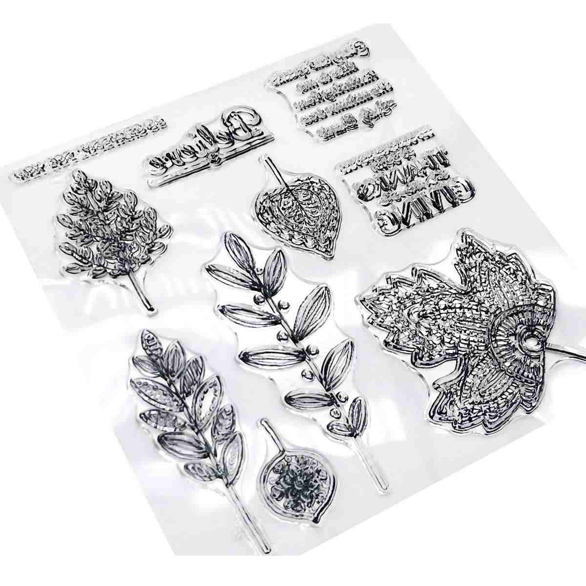 Clear Rubber Stamp For Art and Craft & Projects (Size 14X14 Cm)