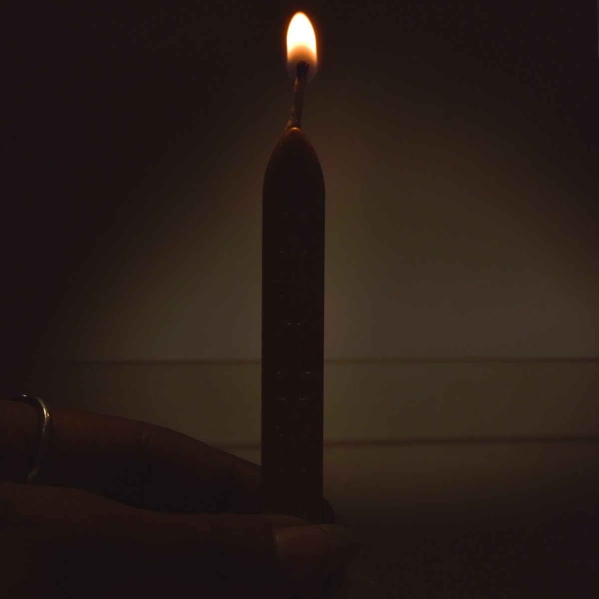 JustKraft Sealing Wax Candle Stick (Pack of 5) (1x1x9 cm) Silver