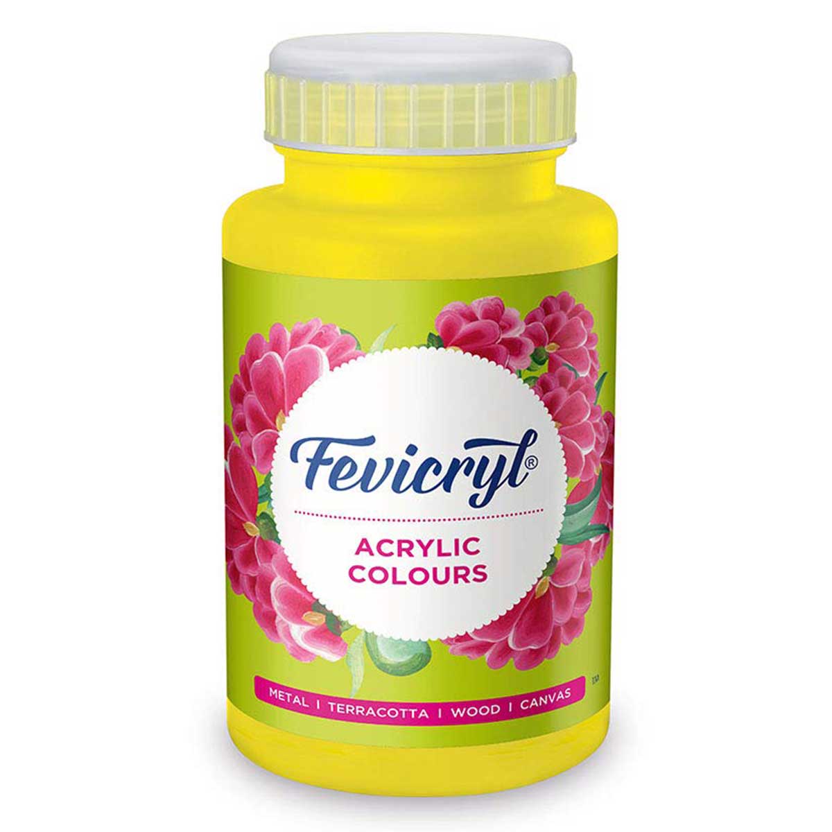 Fevicryl Acrylic Colours 100 ml Lemon Yellow