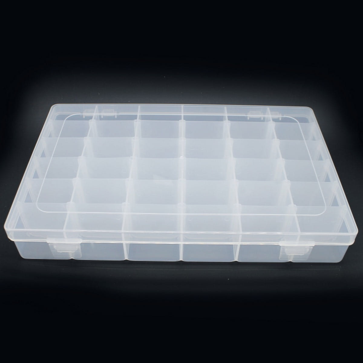 JustKraft Multipurpose Plastic Storage Box 11x7x1.5 Inch 36 Slots