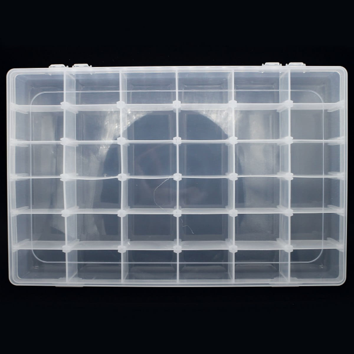 JustKraft Multipurpose Plastic Storage Box 11x7x1.5 Inch 36 Slots