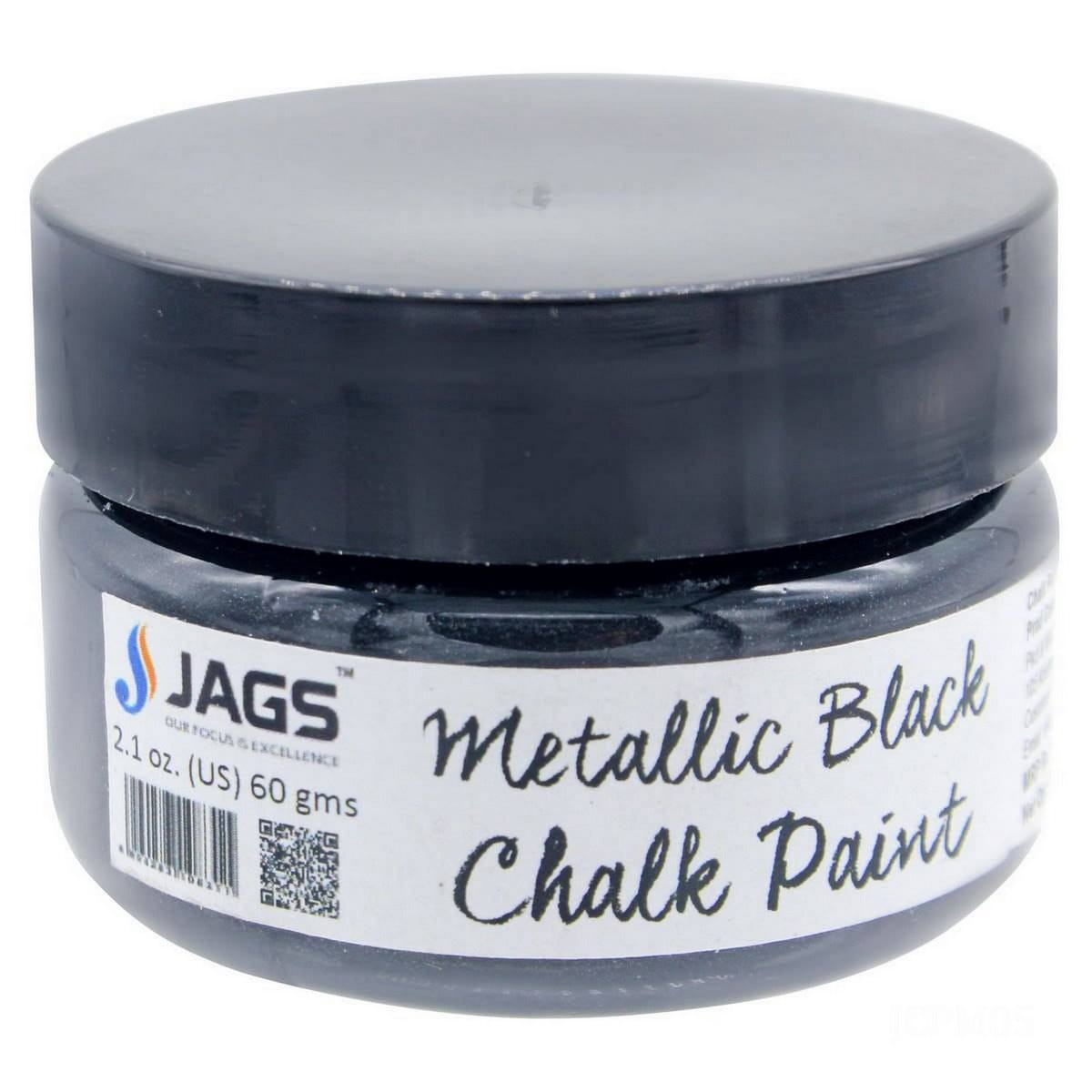 Metallic Chalk Paint 60 ml Black Bold Black Metallic Finish Shop Now
