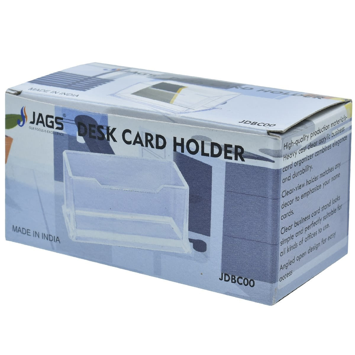 JAGS Plastic Desk Card Holder 4 Inch