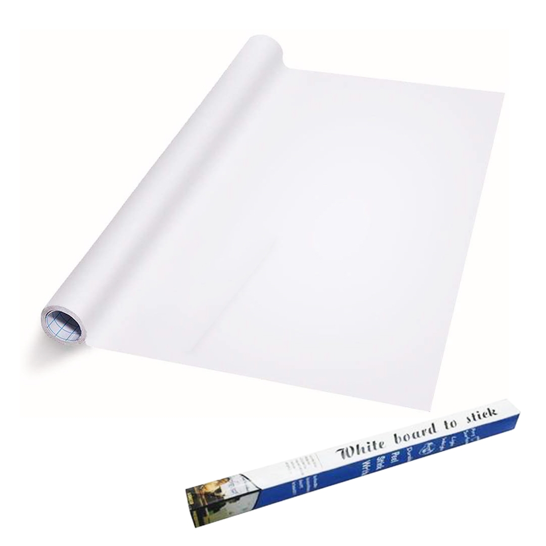 JustKraft SelfAdhesive White Board Sheet 45x200 cm for Classroom