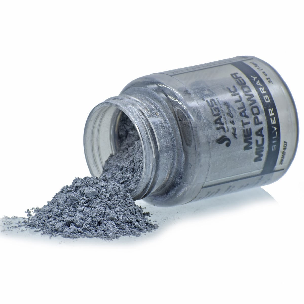 JAGS Mica Pigment Powder For Resin Art 15 Grams Silver Grey