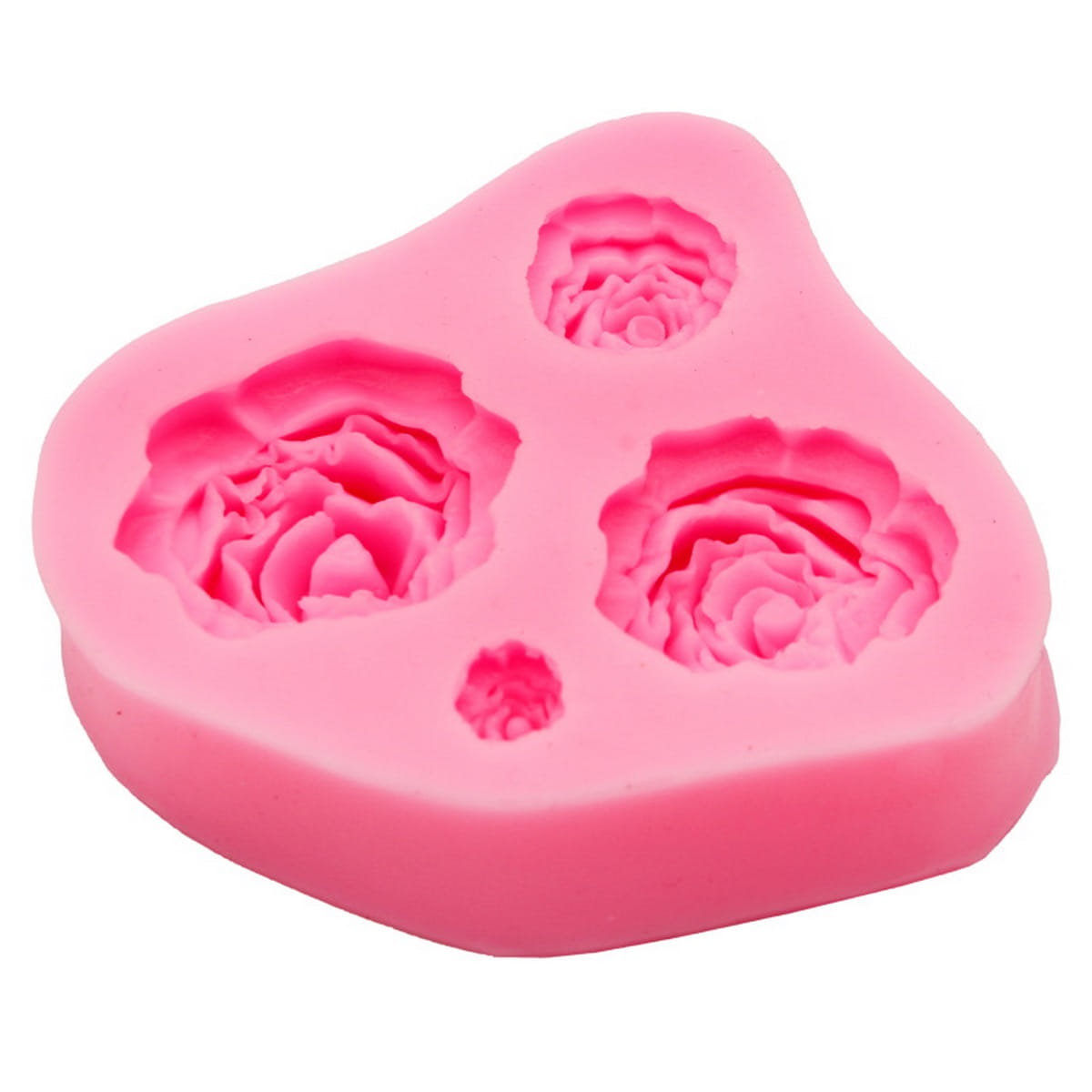 JustKraft Rose Flower Silicone Fondant Mould NonSticky Clay Moulds