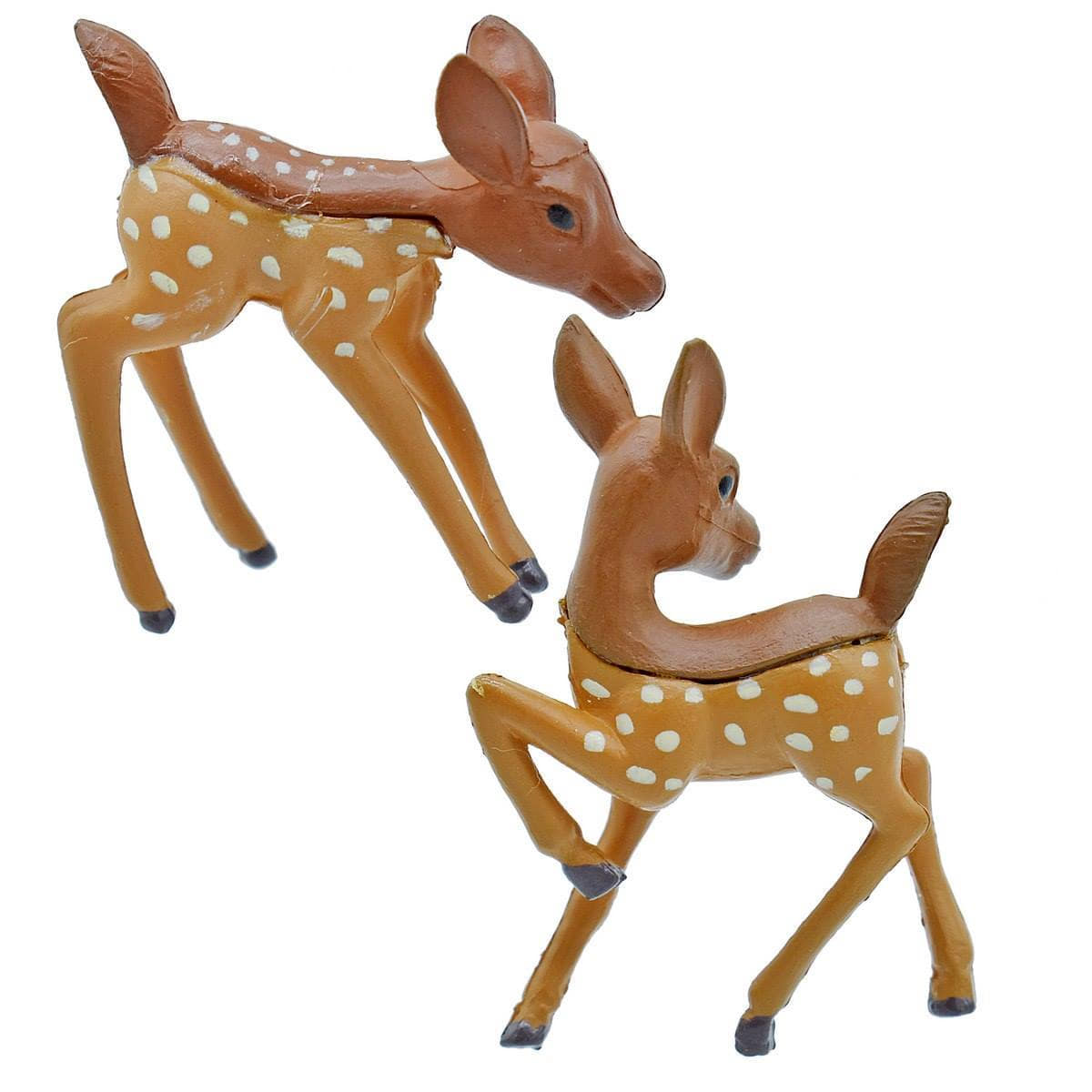 JAGS Miniature Deer Pack of 2 3x1x4.5 cm Decorative Toy Animal