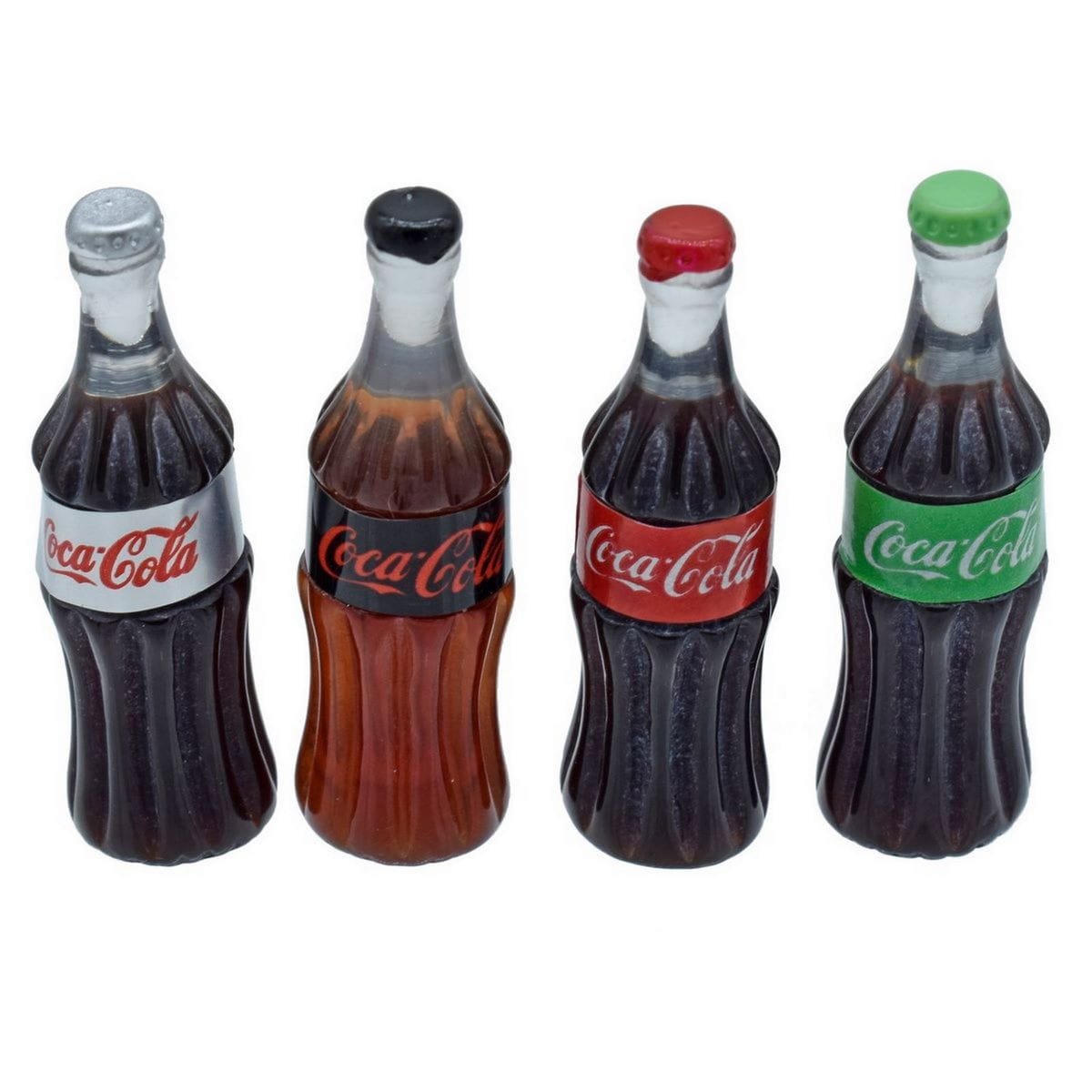 JAGS Miniature Coca Cola Bottle (1x1x3 cm) (Pack of 4) - Tiny Figurines ...