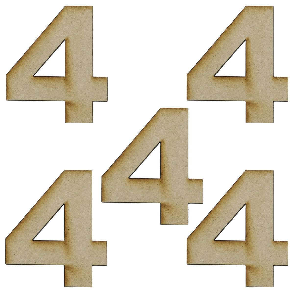 Buy MDF number 4 Cutout