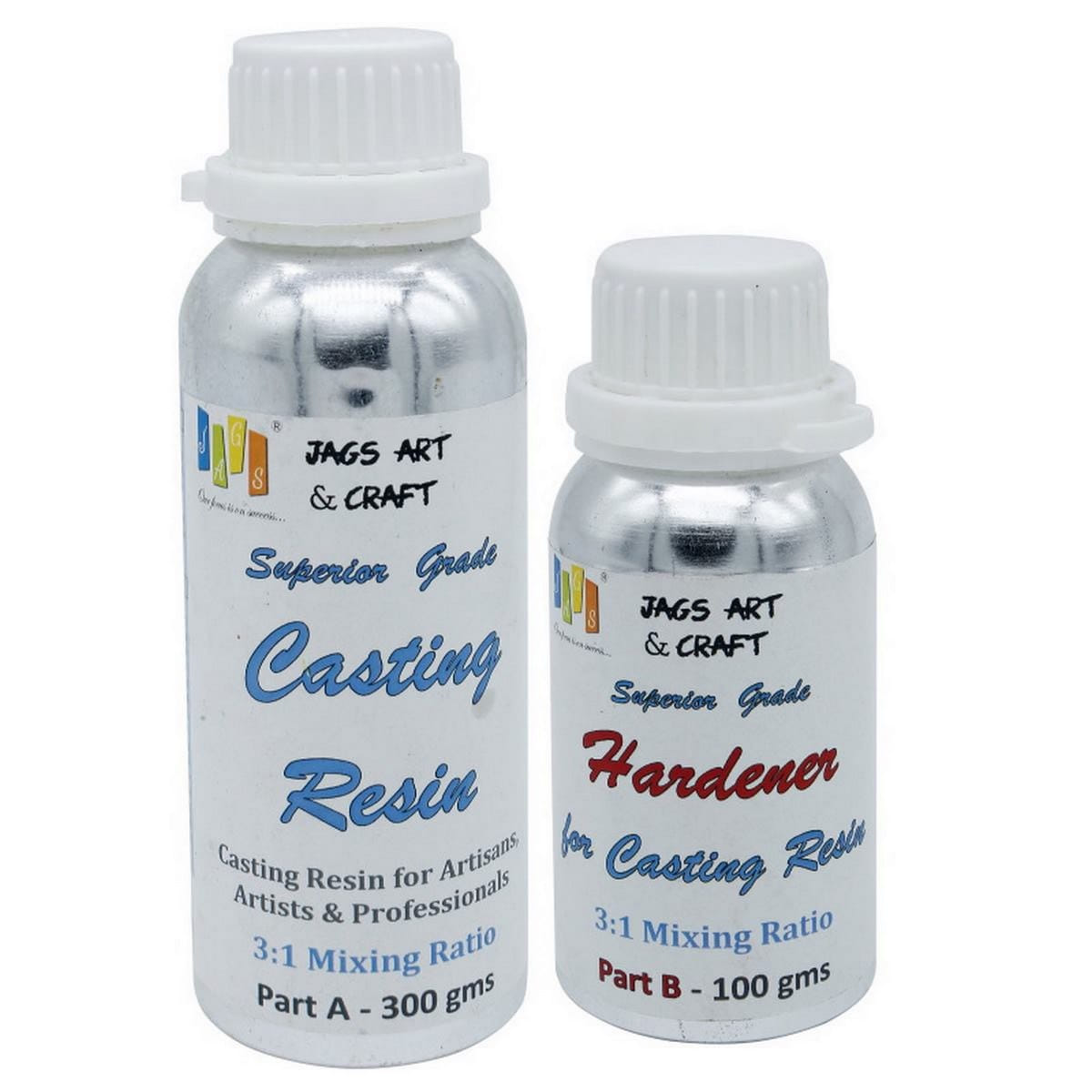 JAGS Artist Quality Casting Resin and Hardener (400gm) Quick Dry and