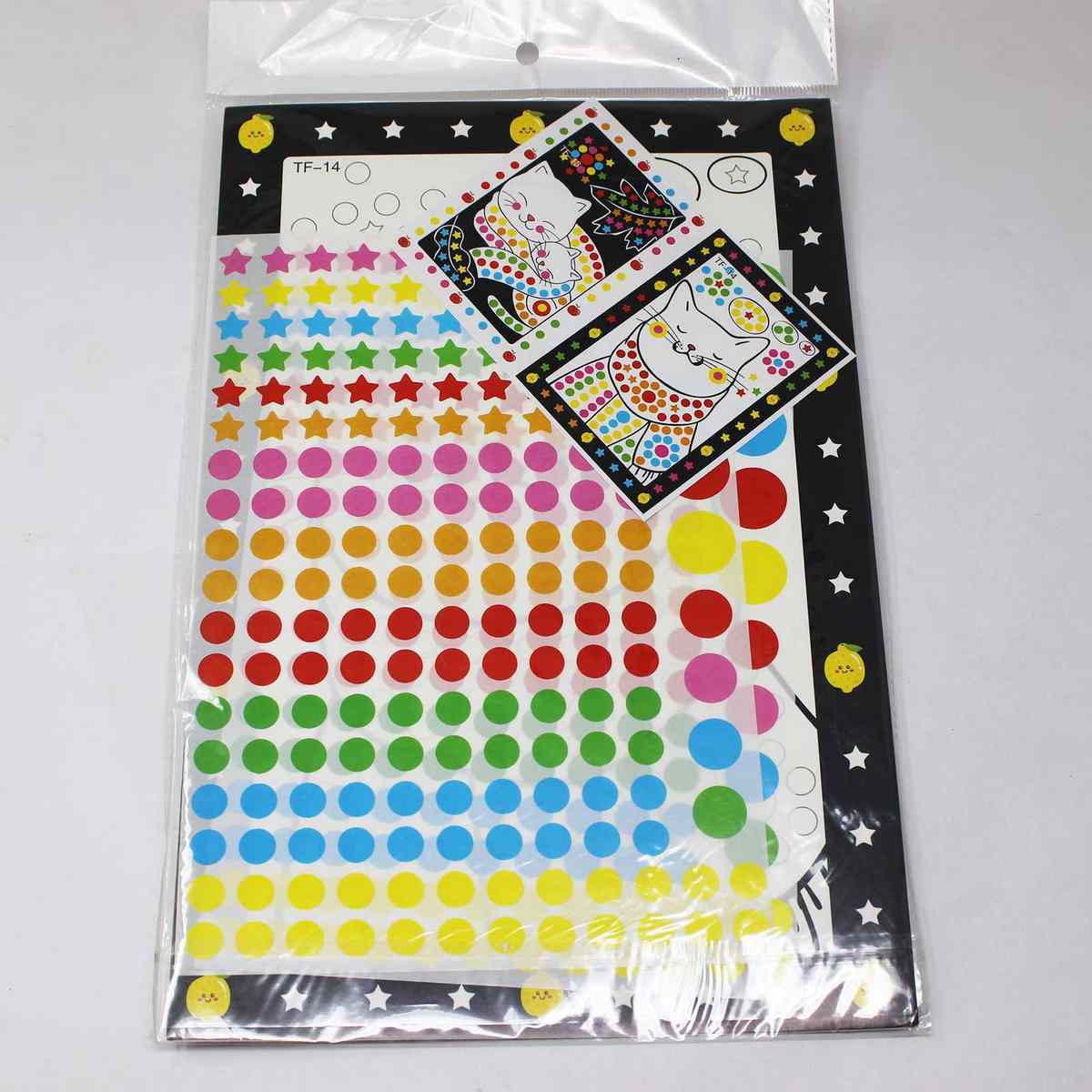 A4 Drawing Sticker Rabbit & Bird Design