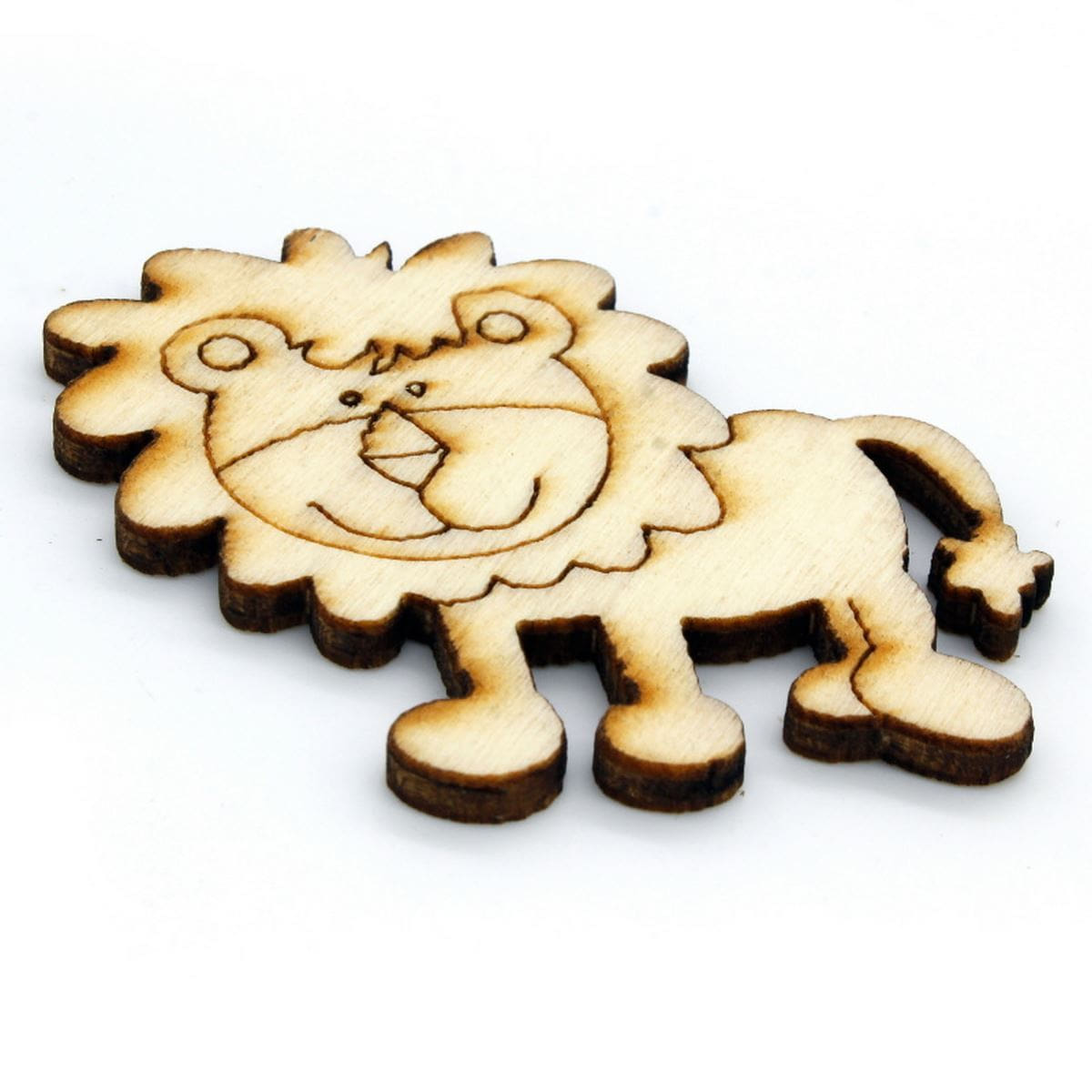 Wooden Craft Animal Design Big Size 6pcs (4x4 cm)