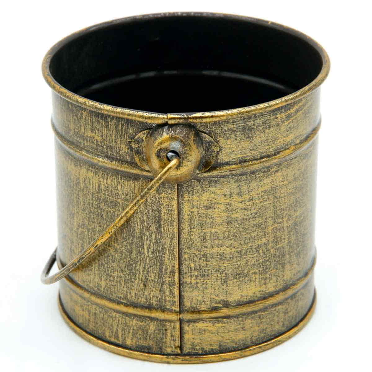 Art and Craft Iron Bucket for Home Decoration Tup