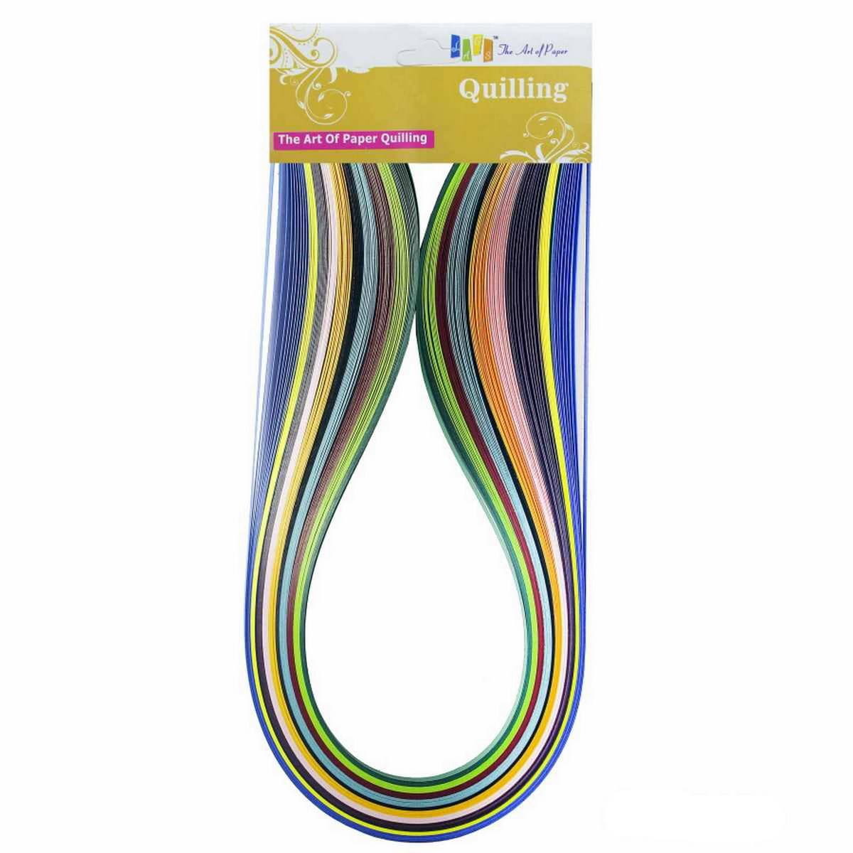 100 Multicolor Quilling Paper Strips 10mm
