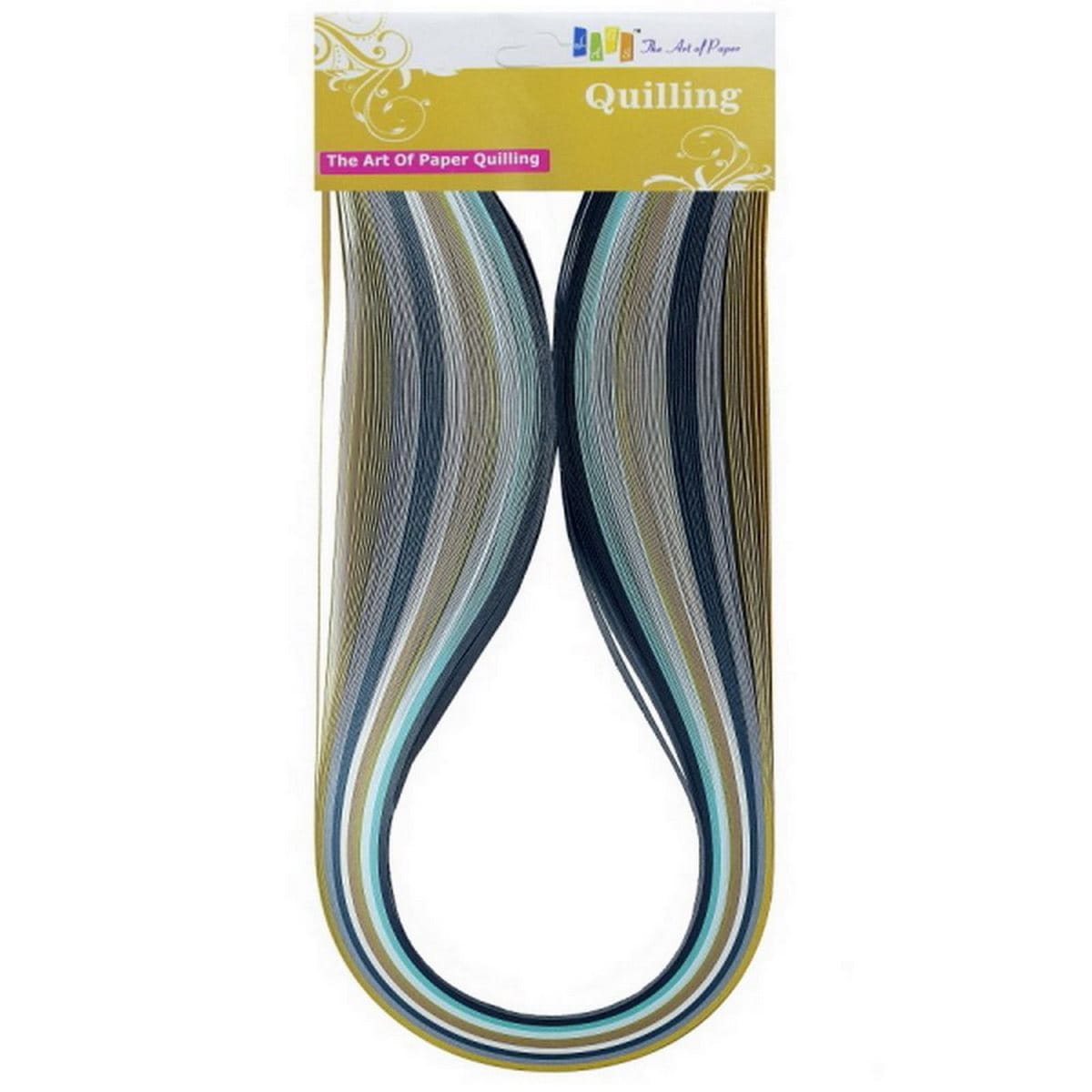 Quilling Paper Metallic Strips 100 Strips 3mm Width 44 cm Length