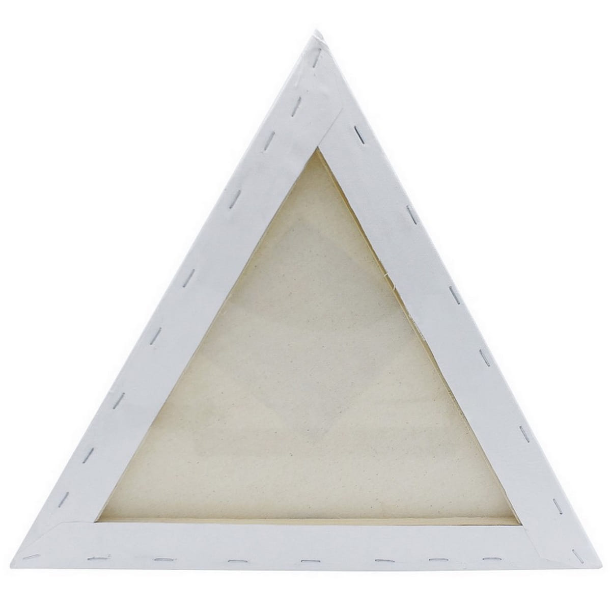 Buy White Canvas Board Stretched Frame Triangle Shape (16 Inch)