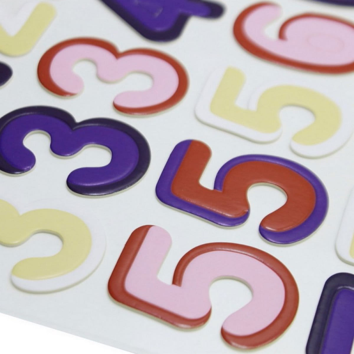 Foam Number Shaped Stickers for Scrapbooking Embellishments Kids Craft