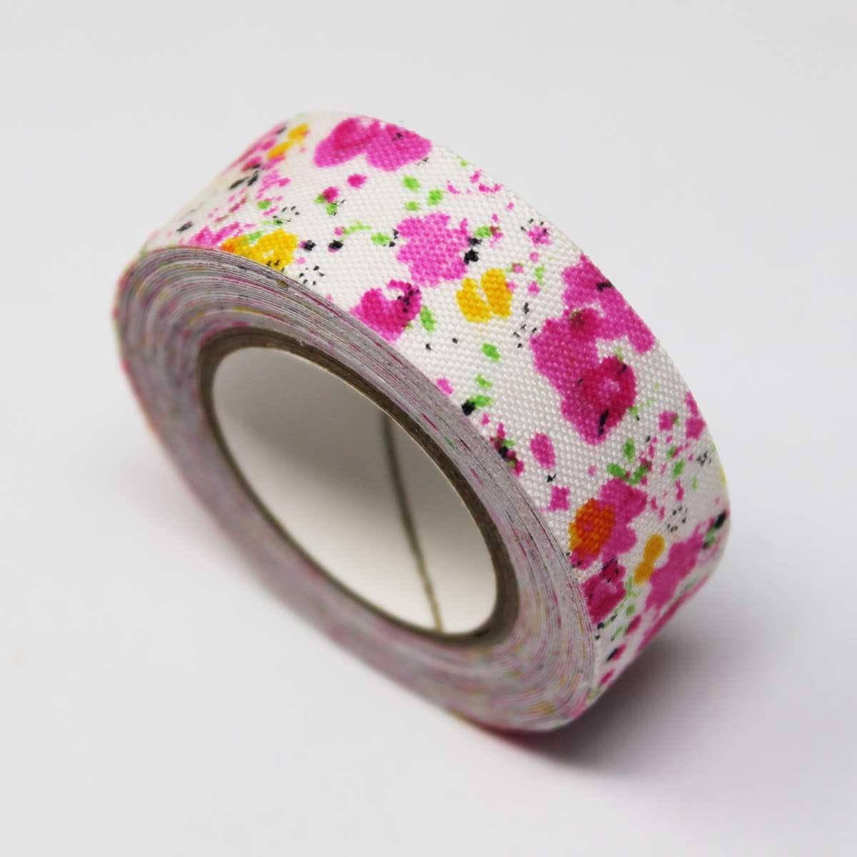 Decorative Fabric Tapes for Crafts and DIY (15mmx4m) Floral Designs
